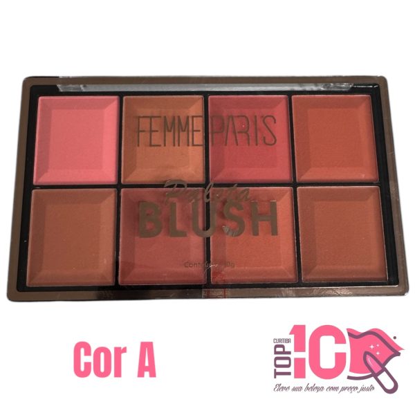 FEMME PARIS PALETA DE BLUSH 8 CORES - Imagem 2