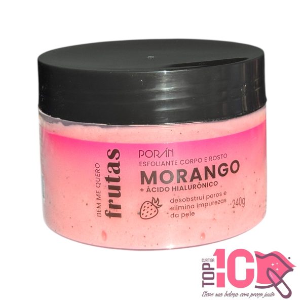 PORAN ESFOLIANTE CORPORAL MORANGO 240G