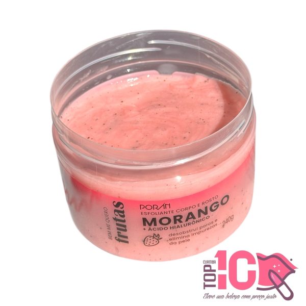 PORAN ESFOLIANTE CORPORAL MORANGO 240G - Imagem 2