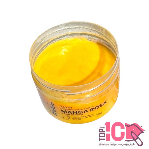 PORAN ESFOLIANTE CORPORAL MANGA ROSA +AGUA COCO 240G - Imagem 2