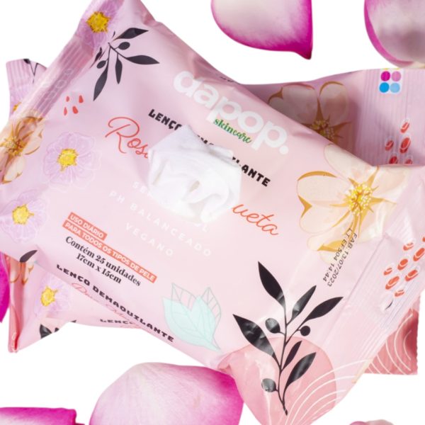 DAPOP LENÇO DEMAQUILANTE ROSA MOSQUETA - Imagem 3