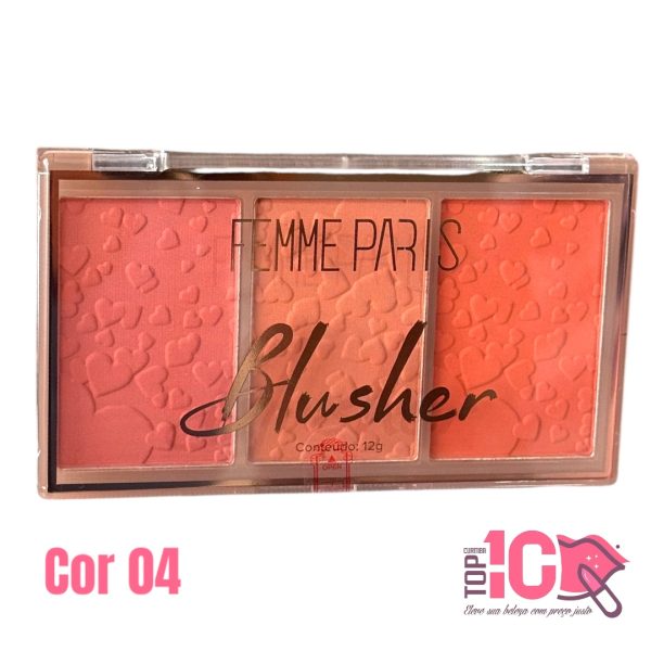 FEMME PARIS PALETA DE BLUSH 3 CORES - Imagem 4