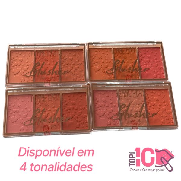FEMME PARIS PALETA DE BLUSH 3 CORES - Imagem 6
