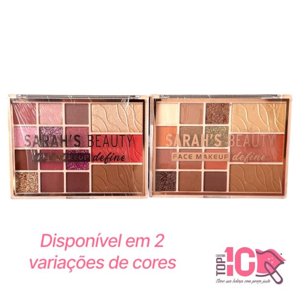 SARAH'S BEAUTY PALETA DE SOMBRAS FACE MAKEUP DEFINE - Imagem 4
