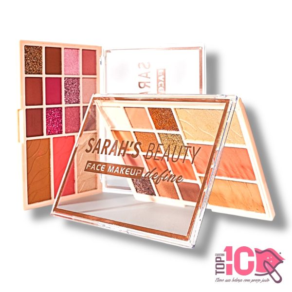 SARAH'S BEAUTY PALETA DE SOMBRAS FACE MAKEUP DEFINE - Imagem 6