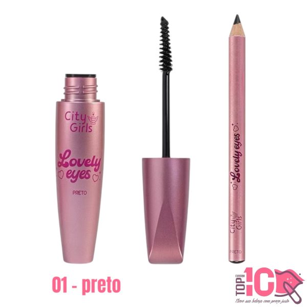 CITY GIRLS KIT MÁSCARA DE CÍLIOS E LÁPIS DE OLHOS - Imagem 4