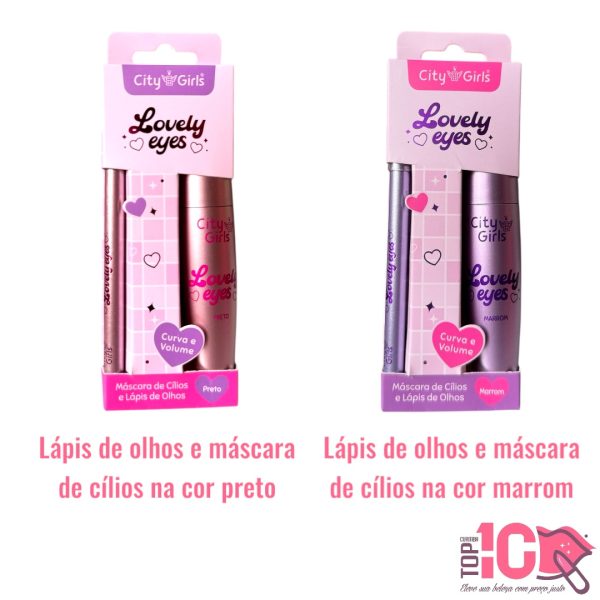 CITY GIRLS KIT MÁSCARA DE CÍLIOS E LÁPIS DE OLHOS - Imagem 3