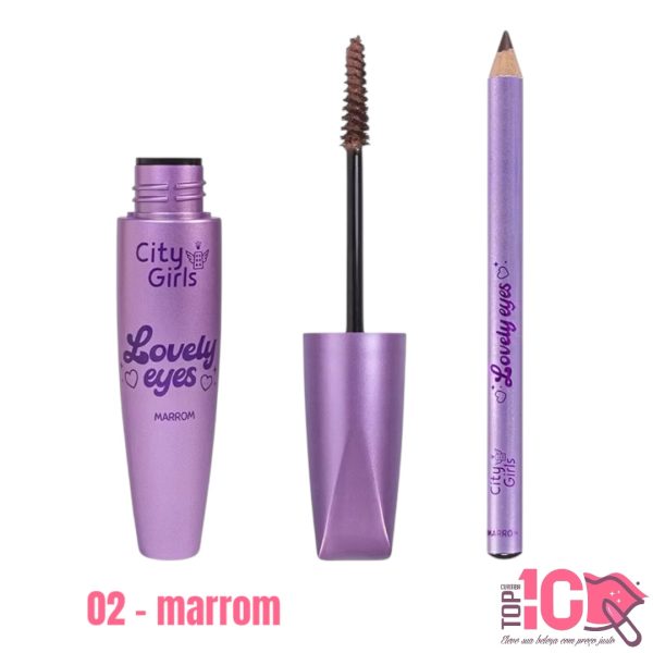 CITY GIRLS KIT MÁSCARA DE CÍLIOS E LÁPIS DE OLHOS - Imagem 6