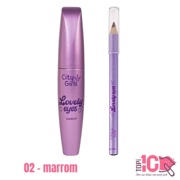 CITY GIRLS KIT MÁSCARA DE CÍLIOS E LÁPIS DE OLHOS - Imagem 7