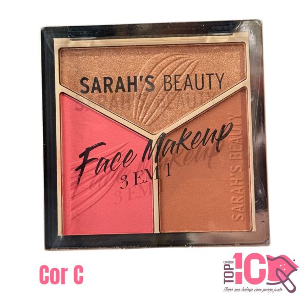 SARAH'S BEAUTY PALETA MISTA FACE MAKEUP 3 EM 1 - Imagem 5