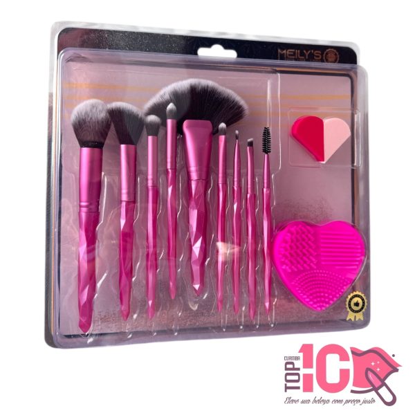 KIT DE PINCÉIS E ESPONJAS MEILY'S
