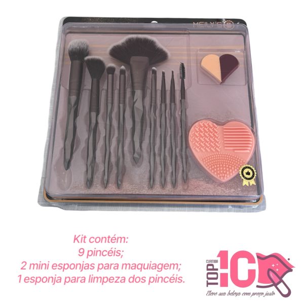 KIT DE PINCÉIS E ESPONJAS MEILY'S - Imagem 4