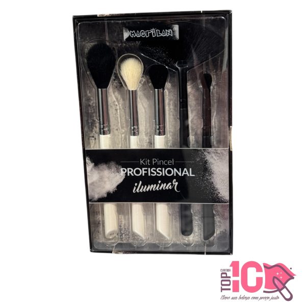 MACRILAN KIT PINCEL PROFISSIONAL ILUMINAR - 5 PINCÉIS