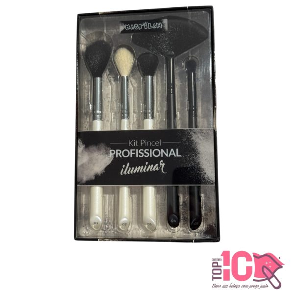 MACRILAN KIT PINCEL PROFISSIONAL ILUMINAR - 5 PINCÉIS - Imagem 2